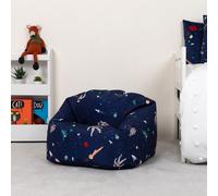 icon Kids Lost In Space Bean Bag Chair Navy Blue Childrens Bean Bags
