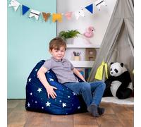 Kids Printed Bean Bag Childrens Bedroom Chair Filled Beanbag High Rest