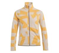 adidas Terrex Kids Fleece Jacket Multi Printed Full-Zip, Wonder Taupe/Pure Tangerine 13-14 Years