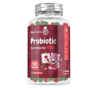 Kids Probiotic Gummies - 90 Gummies - 45 Days Supply (2 per Day) - Natural Apple Flavour - Contains 1 Billion CFU Bacillus Coagulans & Prebiotic Inulin - Vegan & Gluten-Free Probiotics for Children