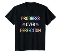 Kids Progress Over Perfection Back To School Girls Boys Kids Cute T-Shirt