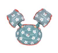 Kids Progressive Pool Armbands - Tiswim Flower Print Khaki