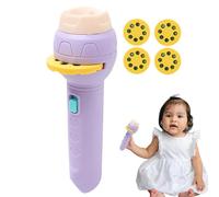 Kids Projector Flashlight | Animal Image Torch Light | Bright Projection Beam with Replaceable Pattern Slides for Creative Storytelling, Night Room,