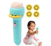 Kids Projector Flashlight | Animal Image Torch Light | Bright Projection Beam with Replaceable Pattern Slides for Creative Storytelling, Night Room,