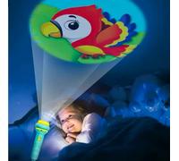 Kids Projector Torch Light with Parrot Design, LED Night Light for Children, Portable Story Torch