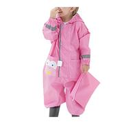 Kids Puddle Suit Boys Waterproof Suit Waterproof Trousers Kids All in One Waterproof for Kids Rainsuit Children Hooded Raincoat Lightweight Portable Breathable Rainwear and Muddy Suit S-XXL