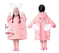 Kids Puddle Suit Lightweight Waterproof Poncho Coat Rain Windbreaker Shower Resistant Portable Raincoat for Camping, Emergency Situations, Travel