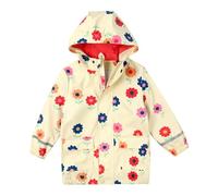 Kids Puddle Suit Outdoor Waterproof Jacket Lightweight Raincoat All in One Rainsuit Rain Resistant Poncho Rainproof Cape for Toddler Age 1-10Years Yellow