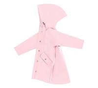 Kids Puddle Suit Rain Coat for Girls and Boys Lightweight Raincoat All in One Hooded Cartoon Rainwear with Hoods Sleeves Muddy Childs 1-9 Years Pink