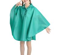 Kids Puddle Suit Rain Coat for Girls and Boys Lightweight Raincoat All in One Rainsuit Cartoon Rainwear with Hoods Sleeves Toddler Age 1-10Years Green