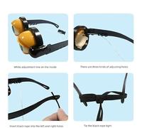 Kids Pull-String Blinking Crazy Glasses,Glasses Glow in the Dark Party,Fun Halloween Costumes Prop, Eyewears Photo Props,Children's Classroom Props，Novelty Prank Glasses (Yellow)