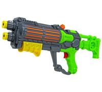 Kids Pump Action Water Gun 50cm Large Water Blaster Pistol - Space Blaster Style Long Range 20ft+ Outdoor Beach Pool Garden Toy for Boys Girls Adults - Green & Grey (4)