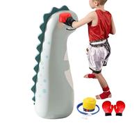 Kids Punching Bag Inflatable- Stable Water Base, Bounce Back Boxing Set, Stress Relief Active Play Equipment, Energy Burning Training Tool, Stand Alone Karate Kick Target | For Boys