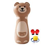 Kids Punching Bag Inflatable- Stable Water Base, Bounce Back Boxing Set, Stress Relief Active Play Equipment, Energy Burning Training Tool, Stand Alone Karate Kick Target | For Boys