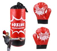 Kids Punching Bag: Kids Boxing Gloves & Punching Bag, Boxing Training Equipment with Bag | Boxing Bag & Gloves for Kids, Kicking Practice & Punching for In