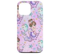 Kids Purple Mermaid Pattern Print Girls Narwhal Unicorn Case for iPhone 13 Pro Max