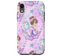 Kids Purple Mermaid Pattern Print Girls Narwhal Unicorn Case for iPhone XR