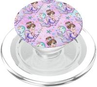 Kids Purple Mermaid Pattern Print Girls Narwhal Unicorn PopSockets PopGrip for MagSafe
