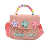 Kids Purse - Flower Tiny Small Purse Cross Body Shoulder Bag - Cute Floral Clutch Wallet Princess Handbags for Preschoolers Teenagers Daughter Baby Children