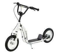Kids Push Scooter Childrens Kick Stunt Scooter Dual Brakes White 5-16 Years