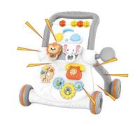 Kids Push Walker - Musical Activity Center, Rolling Training Aid | Interactive Musical Learning Walker With Wheeled Support Base, Adjustable Handle Grips For Training Play Home Living Room Bed