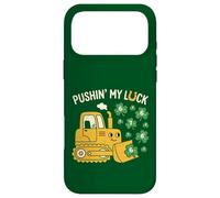 Kids Pushing My Luck St Patrick 67 Lucky Numbers Bulldozer Case for iPhone 17 Pro Max