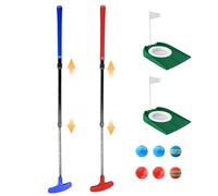 Kids Putter Red and blue suit,Adjustable Golf Putter Set, Two-Way Mini Golf Set, Suitable For Left And Right Hand Use, Suitable For Junior And Young Golfers, The Length Can Be Adjusted Freely.
