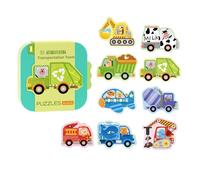 Kids Puzzle,Early Learning Cartoon Toys - Kindergarten Puzzles,for Stocking Stuffers Travel Party Classroom Preschool 3-5 Years Old Boys Girls Christmas