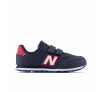 Kids PV500 Leather Trainers with Touch 'n' Close Fastening Navy Blue