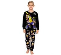 Kids Pyjamas No.7 Fans Sleeping Pjs Set NO.7 Inspired Football Long Sleeves Tops and Pants 2pcs Pyjamas Sets 3-12Years (Yellow,9 Years)
