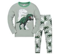 Kids Pyjamas Sets Loungewear Pjs Set Velvet Pajama Kid Lounge Wear Seasonal Sleepwear Age Specific Pyjama Winter Nightwear for 4-16 Years Light Green