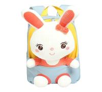 Kids Rabbit Schoolbag - Detachable 3D Plush Animal Backpack for Girls | Long Lasting Creatives Modern Design Kindergarten Preschool Shoulder Bag Kids Backpack for 2-6 Year Old Girls Cartoon Bag