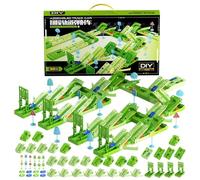 Kids Race Track Set Flexible Puzzle Interactive DIY Vehicle Playset