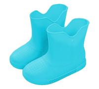 Kids Rain Boots for Boys Girls Spring Summer Rain Season Fashion Cute Solid Color Water Shoes Rubber Shoes Baby Rain Boots Mid Shaft, blue, 8.5 UK