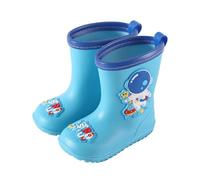 Kids Rain Boots Unisex Children Wellies Infant Boot Waterproof Non-Slip Girls Boys Plain Everyday Perfect for Little Blue
