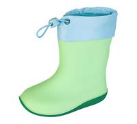 Kids Rain Boots With Pull On Drawstring Closure Lightweight Flexible Rubber Easy Clean For Kids Boy And Girl Waterproof Non-Slip Unisex Easy-On Outdoor Playing Wellies