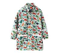 Kids Rain Coat for Girls and Boys, Portable Raincoat RainPoncho Kids Waterproof with Hoods and Sleeves, Rain Resistant Poncho for Camping, Emergency Situations, Travel Age 2-13 Years White