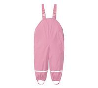 Kids Rain Trousers Waterproof Boys Dungarees Reflective Strips Adjustable Braces Girls Lightweight Overalls Mud Jumpsuit Windproof Toddler Rain Pants Breathable (13-Pink, 3-4 Years)