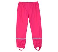 Kids Rain Trousers Waterproof Boys Dungarees Reflective Strips Adjustable Braces Girls Lightweight Overalls Mud Jumpsuit Windproof Toddler Rain Pants Plain Breathable Spring Outdoor Blue Pink Green
