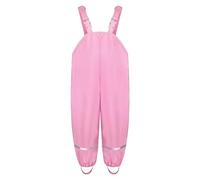 Kids Rain Trousers Waterproof Boys Dungarees Reflective Strips Adjustable Braces Girls Lightweight Overalls Mud Jumpsuit Windproof Toddler Rain Pants Plain Breathable Spring Outdoor Blue Pink Green
