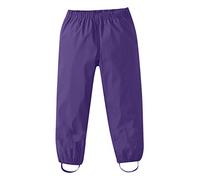 Kids Rain Trousers Waterproof Girls Plain Dungarees Boys Mud Pants Elastic Waist Windproof Toddler Puddlesuit Overalls Rainwear Bottoms Lightweight Outdoor Spring