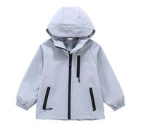 Kids Rain Wind hell Jacket for Toddlers Casual Jacket aterproof Breathable Windbreaker Lightweight Windproof Hood Rainproof Kids Coat (Blue, 12-13 Years)