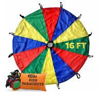 Kids Rainbow Play Parachute - Multicolour 16 Feet