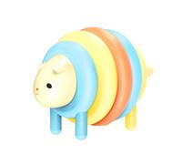 Kids Rainbow Stacker Toy with Animal Designs Ideal for Developing Fine Motor Skills and Color Exploration Preschool Learning