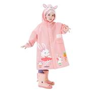 Kids Raincoats Raincoat Jackets Waterproof Rain Poncho All in One Rainsuit EVA Childrens Lightweight Rainwear for Camping, Emergency Situations, Travel Pink