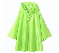 Kids Raincoats Raincoat Jackets Waterproof Rain Poncho Windbreaker with Hood Cartoon Rainwear Portable for Toddler Age 1-10Years Green