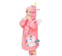 Kids Raincoats Waterproof Rain Jacket Hooded Poncho Toddler Suit Reusable Rainwear with Backpack Position