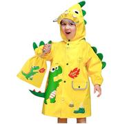 Kids Raincoats Waterproof Rain Jacket Hooded Poncho Toddler Suit Reusable Rainwear with Backpack Position