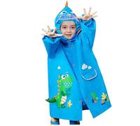 Kids Raincoats Waterproof Rain Jacket Hooded Poncho Toddler Suit Reusable Rainwear with Backpack Position