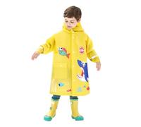 Kids Raincoats Waterproof Rain Jacket Hooded Rain Poncho Rain Cape Toddler Boys Girls Rain Suit Reusable Rainwear with Backpack Cover 1-7 Years
